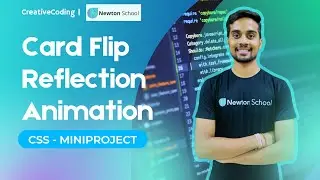 Awesome Card Flip Reflection Animation using HTML CSS  | E-06 | Mini-Project | Easy Tutorial