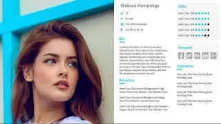 How To Create A Responsive  CV or Resume Using HTML & CSS