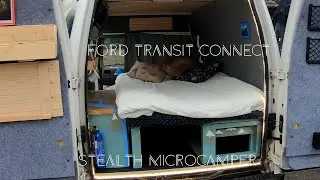 Ford Transit connect 2005, stealth micro camper surf build conversion. £1700 total build cost !