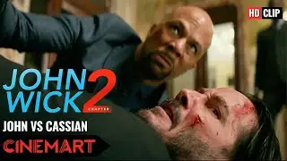 JOHN WICK: Chapter 2 (2017) | John fights Cassian | John vs Cassian scene HD