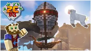 I built a HOT AIR BALLOON in Minecraft - ZetaCraft SMP
