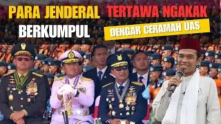 PARA JENDERAL TERTAWA SAAT USTADZ ABDUL SHOMAD CERAMAH LUCU PENUH HIKMAH DI DEPAN AD AU DAN AL
