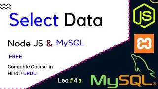 How to Select  Data From  Database Using  Node JS MySQL