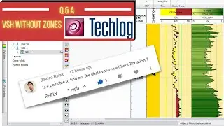 Shale Volume Calculation Without Zonation in Techlog || Techlog Tutorial ||