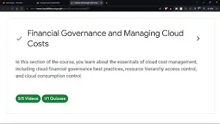 Financial Governance and Managing Cloud Costs | Module 1 | Quiz Answers #googlecloud