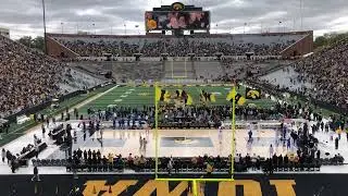 Crossover at Kinnick Stadium Iowa Hawkeyes Women’s Basketball Back in Black Entrance Caitlin Clark