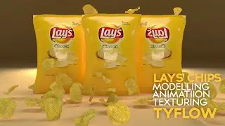 Creating Lays Bag and Chips With Tyflow - FXManiac