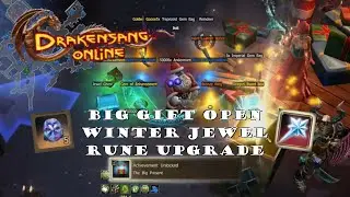 Drakensang Online | Great Open Gift and Winter Jewel Making and Rune Boost for my Dwarf | 