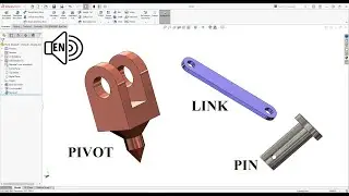 Safety Valve Pivot, Link and Pin SolidWorks 2021 Tutorial! Revolved command step by step!