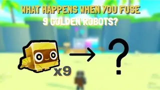 What happens when you fuse 9 Golden Robots? | Pet Simulator X
