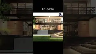 Cabaña grande moderna en Ladrillo y Concreto. Casa Moderna. #casamoderna #viral asoarquitectura.com