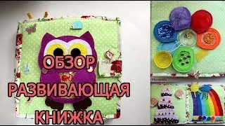 Обзор Развивающая книжка из фетра Quiet book for girl