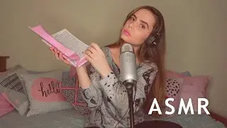 ASMR, lendo a Bíblia | Lendo o livro de Apocalipse e Daniel | Mexendo na Bíblia