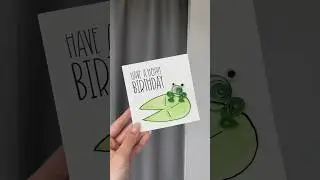 Making a froggy quilling birthday card 🐸🎂 #quilling #crafts #papercraft #handmade #birthdaycard