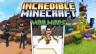 TOP 12 NEW Incredible Minecraft Mods that add cool Mobs 