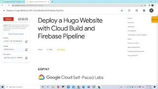 Deploy a Hugo Website with Cloud Build and Firebase Pipeline 