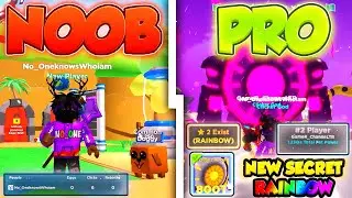 Noob To Pro In Clicker Simulator 24h | 😱NEW Best Secret *RAINBOW MOLTEN CORE* 800T+ Stats TOP #2