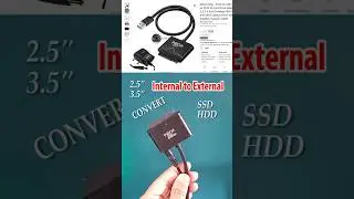 Convert Internal Hard Disk to External Hard Disk Sata To USB cable 