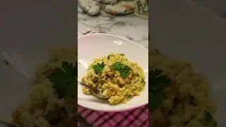 Новый взгляд на ризотто: булгур и морепродукты #пп #ризотто #food #fit #булгур #морепродукт #shots