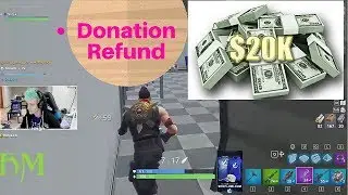NINJA GETS $20000+ DONATION BUT REFUNDS IT BECAUSE OF MISSPELL - Best and Funny Fortnite Moments