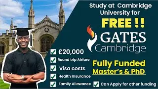 Study at Cambridge University for FREE! with the Gates Cambridge Scholarship | Fully funded