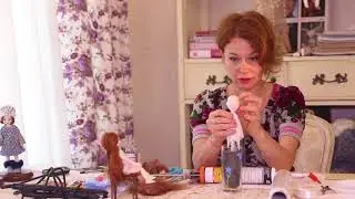A tutorial on making a wig on a silicone doll cap.