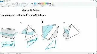 Chapter 12 Problem 1 Cross Section of 3D Solid