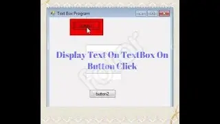 Display text of Textbox on Second TextBox in Asp.Net in C# in Visual Studio 2015 | C# Basic Concepts