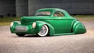 1941 willys coupe green