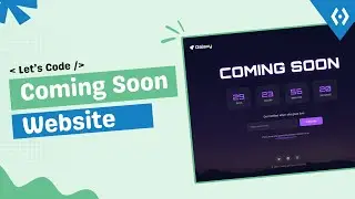 Build This Coming Soon Page with HTML CSS JavaScript | Beginner Frontend Project 2025