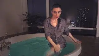 Шалим в джакузи  и мнем глину