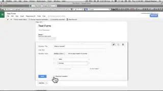 Create a form that feeds into a spreadsheet on Google