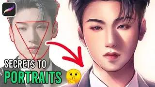 SECRETS to SEMI REALISM in PROCREATE! How to Draw Semi Realistic