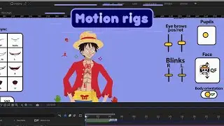 One Piece Luffy Animation and Rig showcase | Motion rigs
