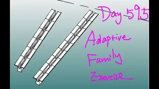 Revit Exercise (Day 595) - Adaptive Family Exercise - Stepped Channel