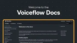 Welcome to the Voiceflow Docs