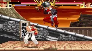 NICK54222 MUGEN: Ryu VS Iori Yagami (Rematch)