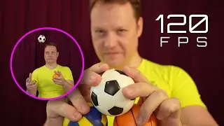 Unbelievable Trick Show Circus Juggling football, basketball, tennis balls in Slow Motion