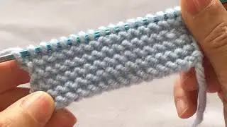 HAROŞA ÖRGÜ NASIL YAPILIR  How To Knit  Pattern I Knitting  For  Beginners I İki Şiş Örgü Modelleri