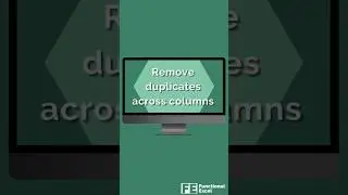 How to create a unique list from multiple columns of data with duplicates