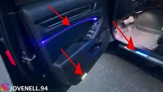 HOW TO INSTALL LED DOOR SILL, LED ACCORD PROJECTOR DOOR LIGHT AND RGB LED INTERIOR ATMOSPHERE LIGHT