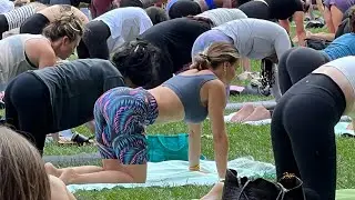 [LIVE] New York City Bryant Park Yoga Part 1 | Aug 14, 2024 #nyc #live #yoga #bryantpark #summer