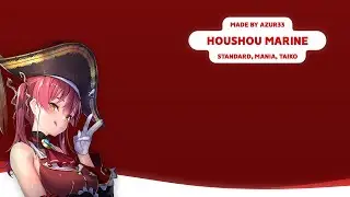 osu! skin showcase || Azur33 - Houshou Marine