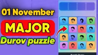 01 November 2024 Major Puzzle Durov Solved 💯✅ | Get 5000+2000+1000 stars