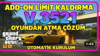 GTA 5 Yükleme Ekranında atıyor Sorun Çözümü v3521 | Add-on Limit Kaldırma