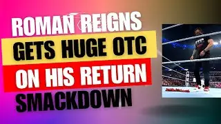 Roman Reigns gets a loud OTC chant [Original Tribal Chief] by WWE Universe.