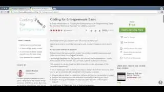 0101 Start here only if youre new to Coding For Entrepreneurs   01 Getting Started with Coding for E