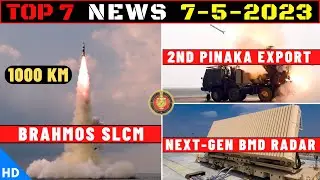 Indian Defence Updates : 1000 Km Brahmos SLCM For P75I,Guided Pinaka Export Order,Next Gen BMD Radar
