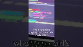 When your girl's crying but your code finally works... #shorts