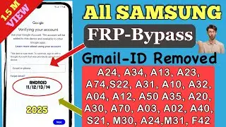 2025 Samsung FRP Bypass New Method 👉 | Samsung Google Account Remove | Samsung Frp Unlock